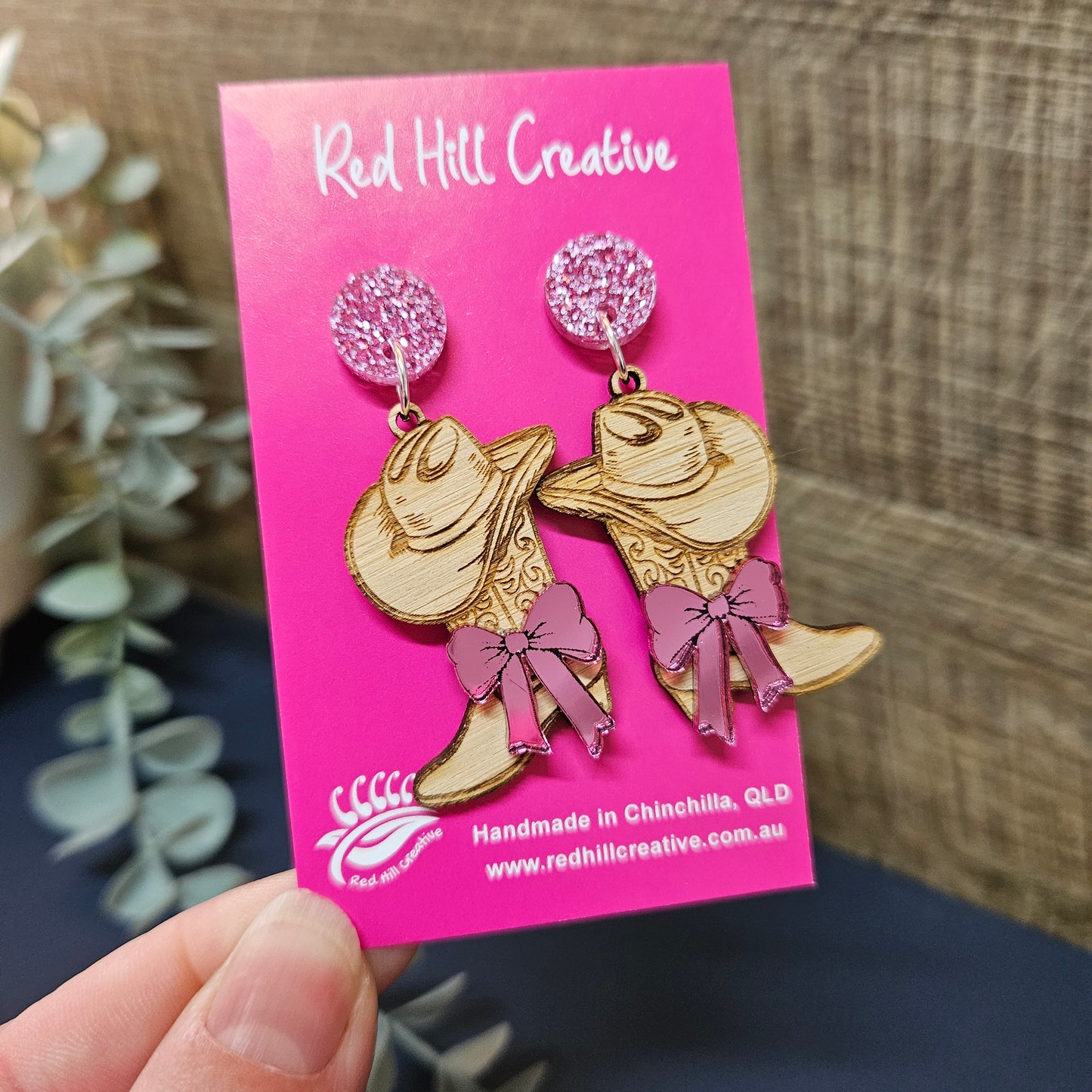 Boots & Bling Cowgirl Dangle Earrings