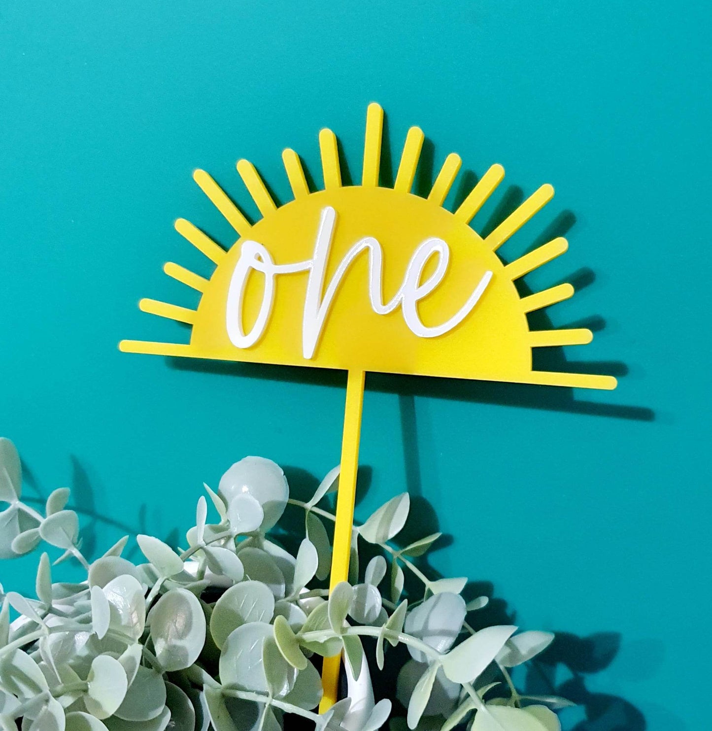 Sunburst "Age" Cake Topper | Personalised