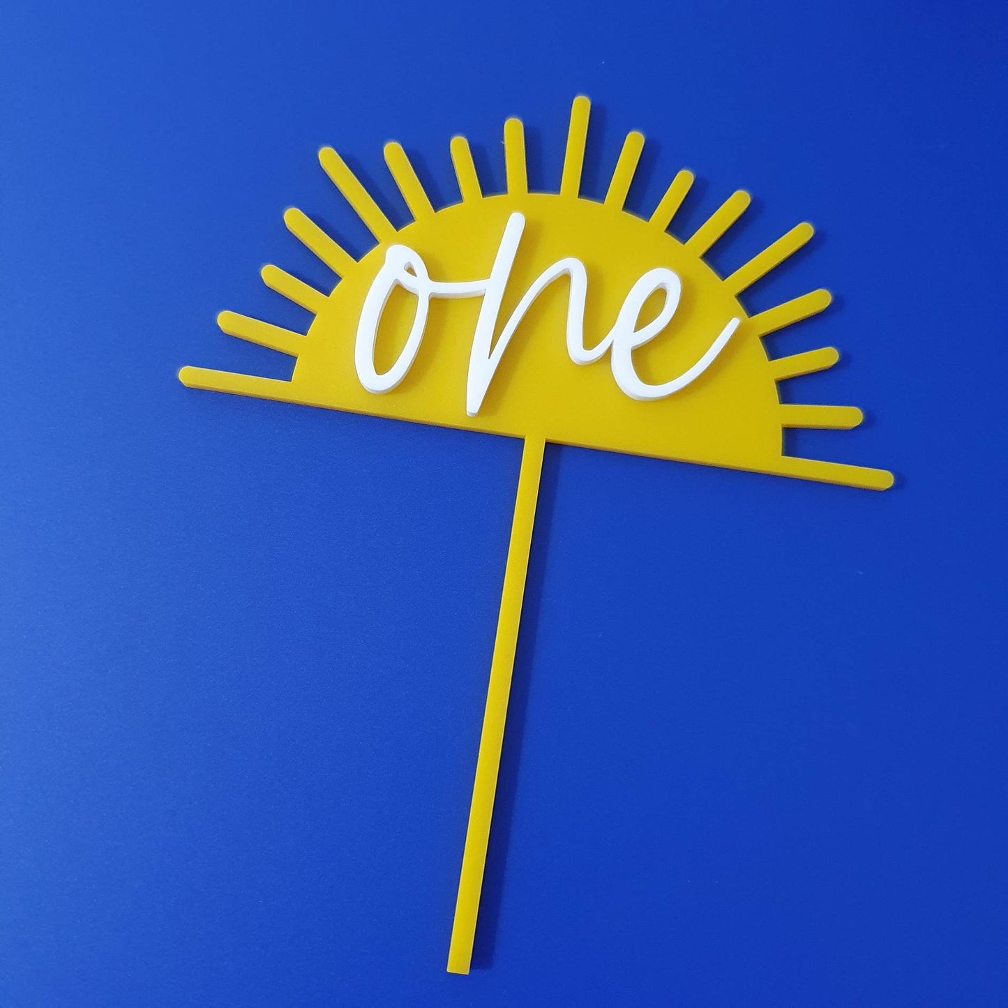 Sunburst "Age" Cake Topper | Personalised
