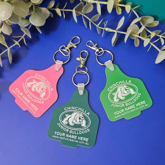 Chinchilla Junior Bulldogs Supporter Personalised Bag Tag