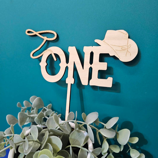 Cowboy "Age" Cake Topper | Personalised