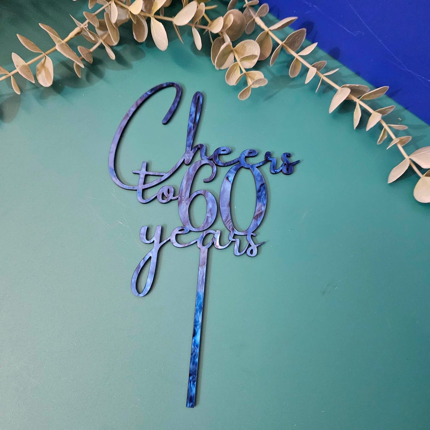 Cheers to {age} years Cake Topper | Personalised