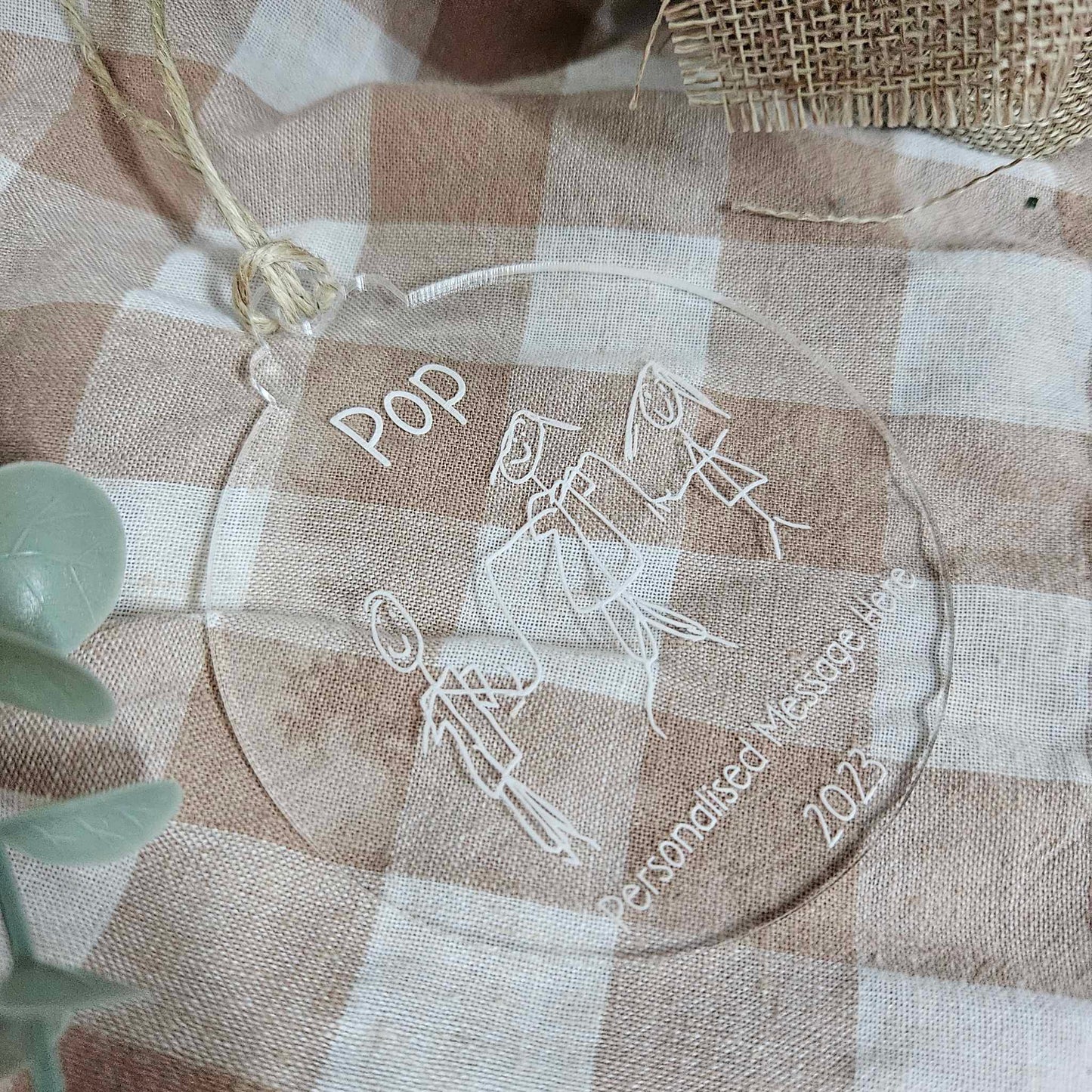 Drawing Memories Christmas Bauble | PERSONALISED