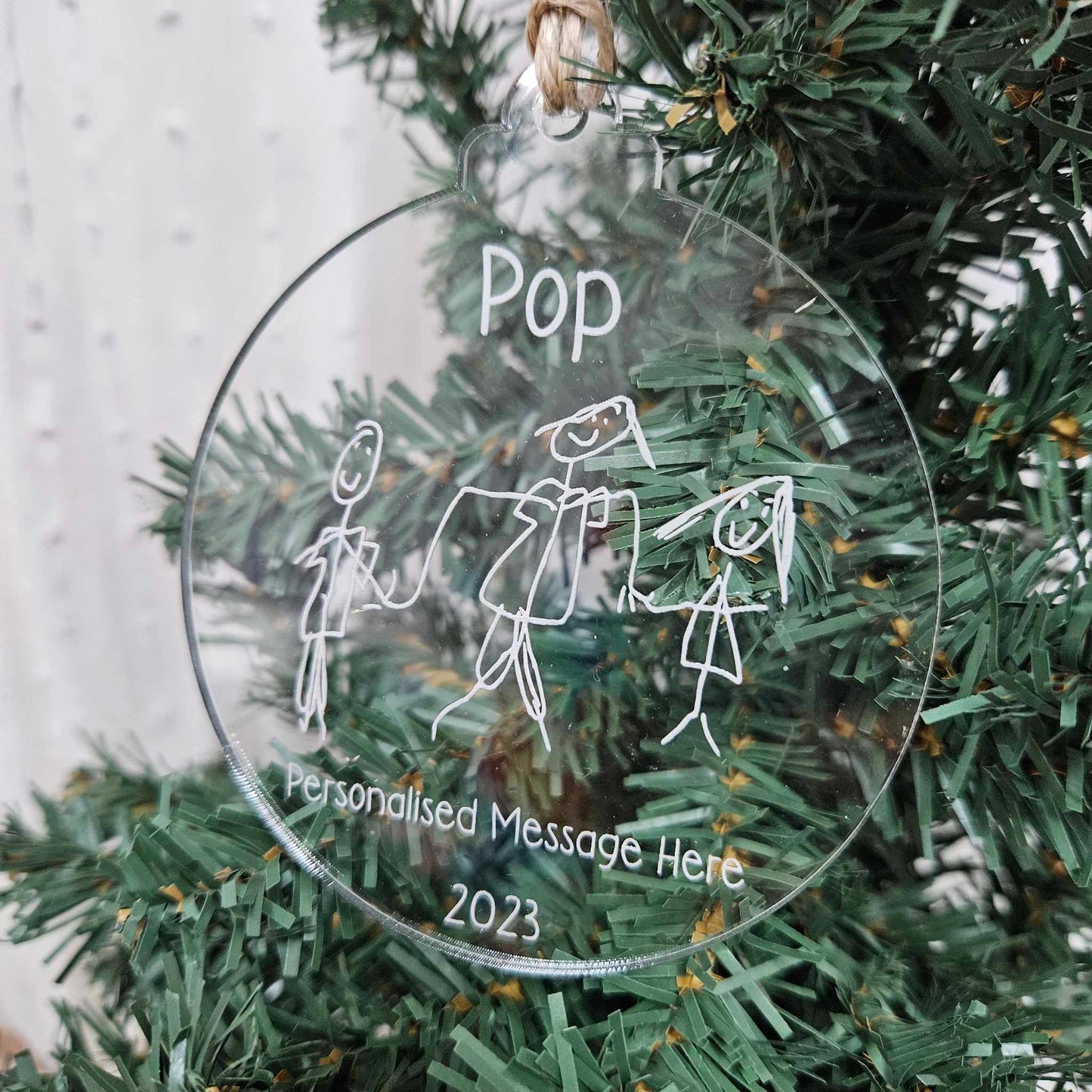 Drawing Memories Christmas Bauble | PERSONALISED