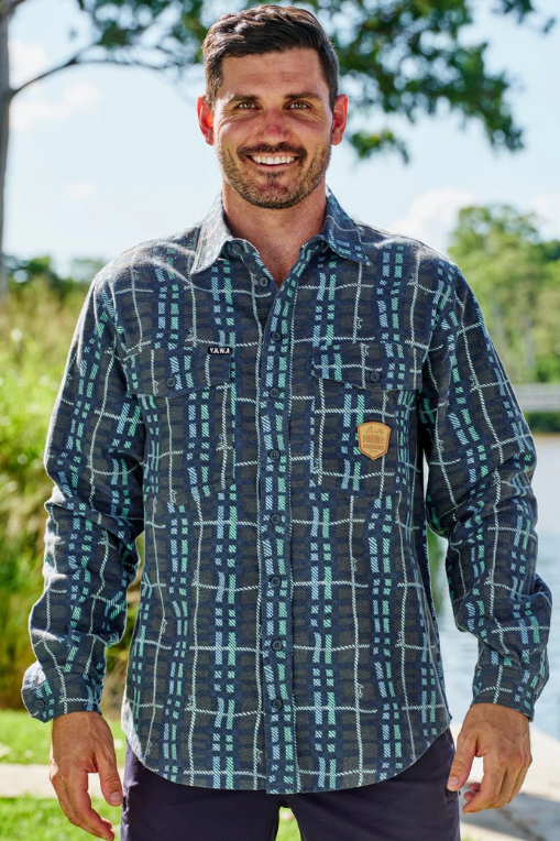 TradeMutt Unisex Long Sleeve Workshirt | Ash Flanno