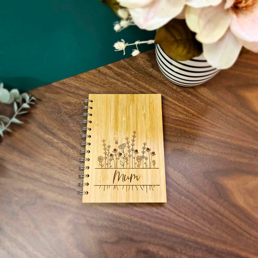 Engraved Bamboo Notebook | CUSTOM DESIGN REQUEST