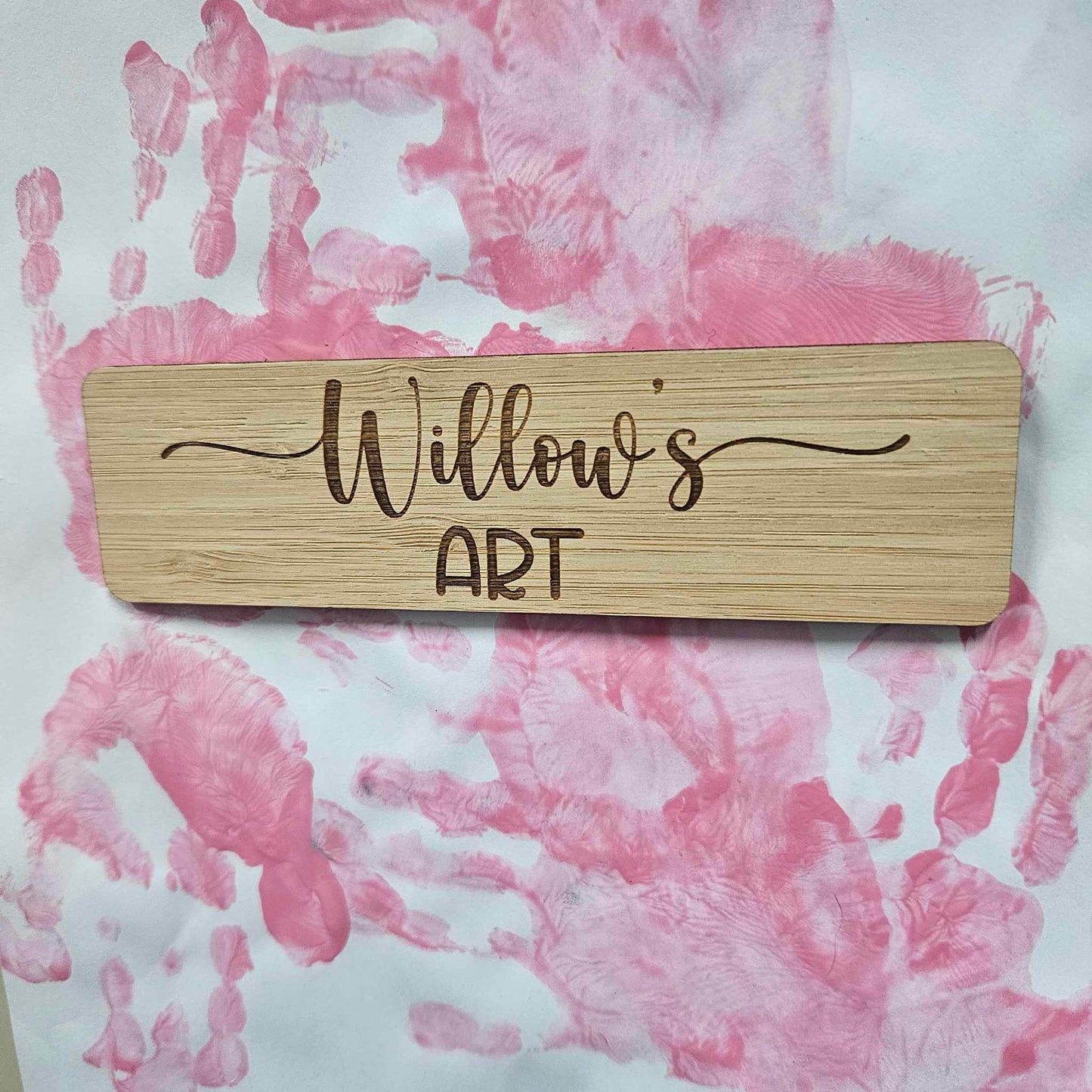 Personalised {NAME} ART Magnet | Bamboo