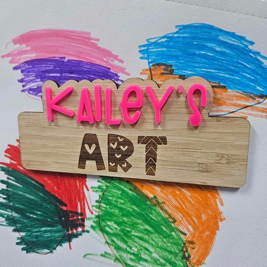 Personalised {NAME} ART Magnet | Select colour & Style