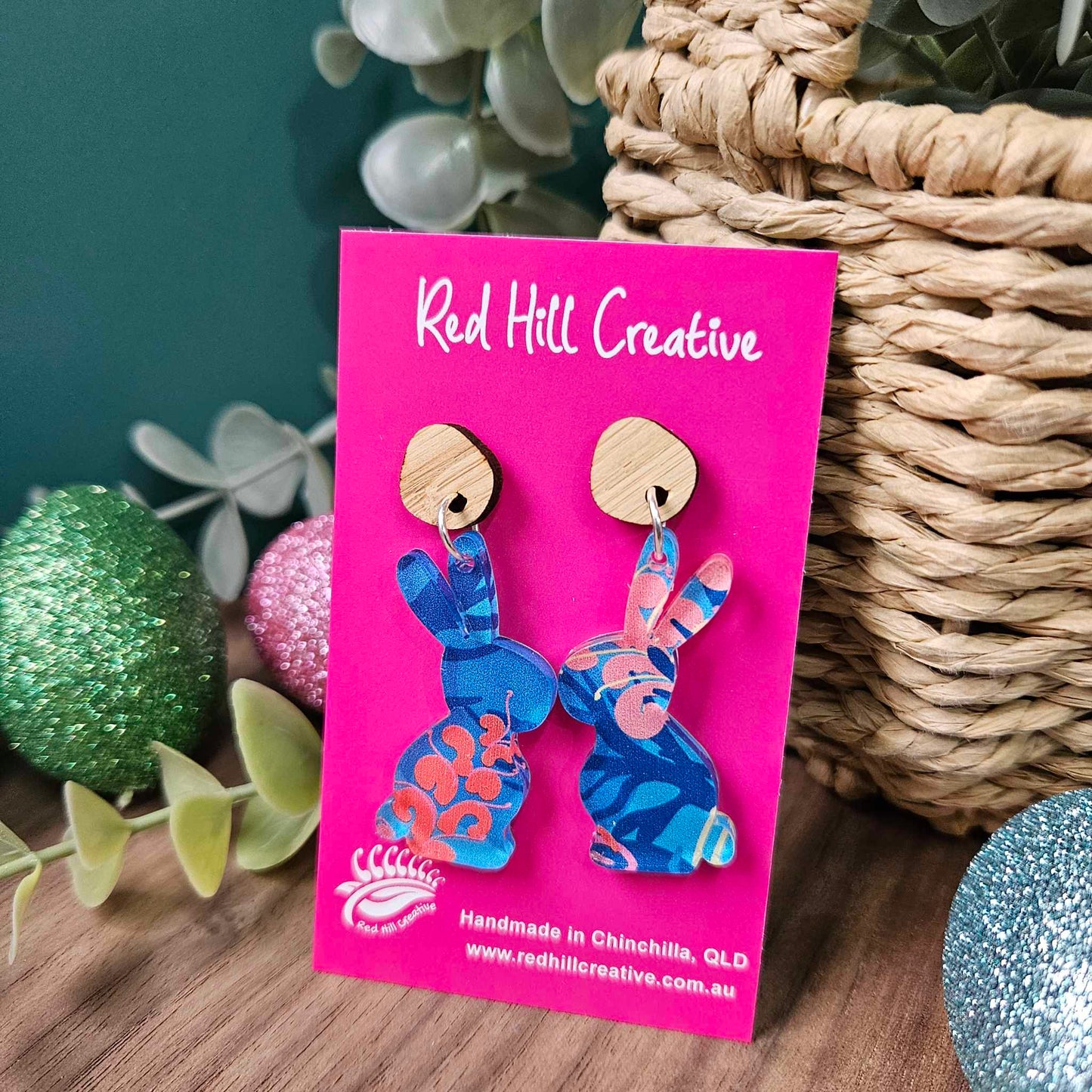 Printed Bunny | Easter Earrings | Choose your print