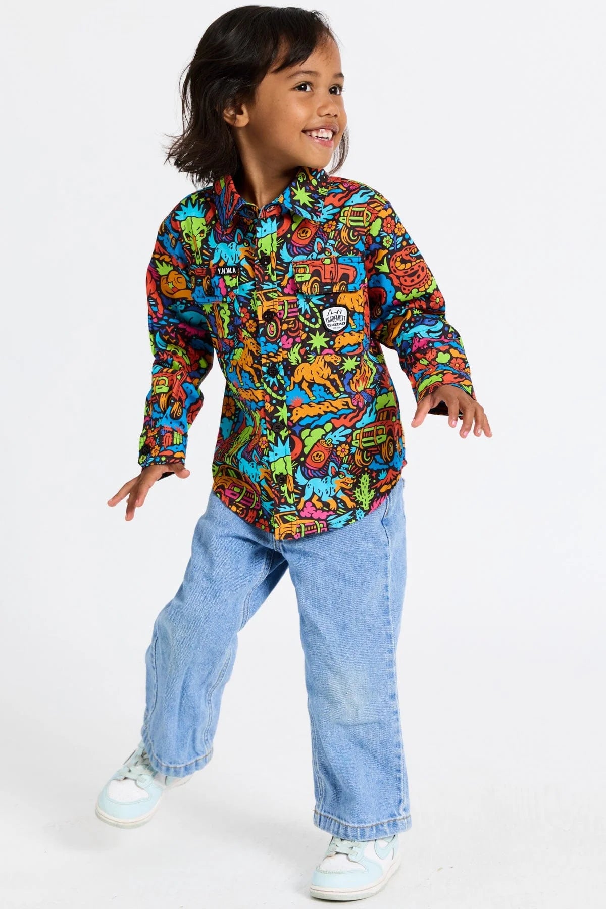 TradeMutt Kids Long Sleeve Workshirt | Shindig Shenanigans