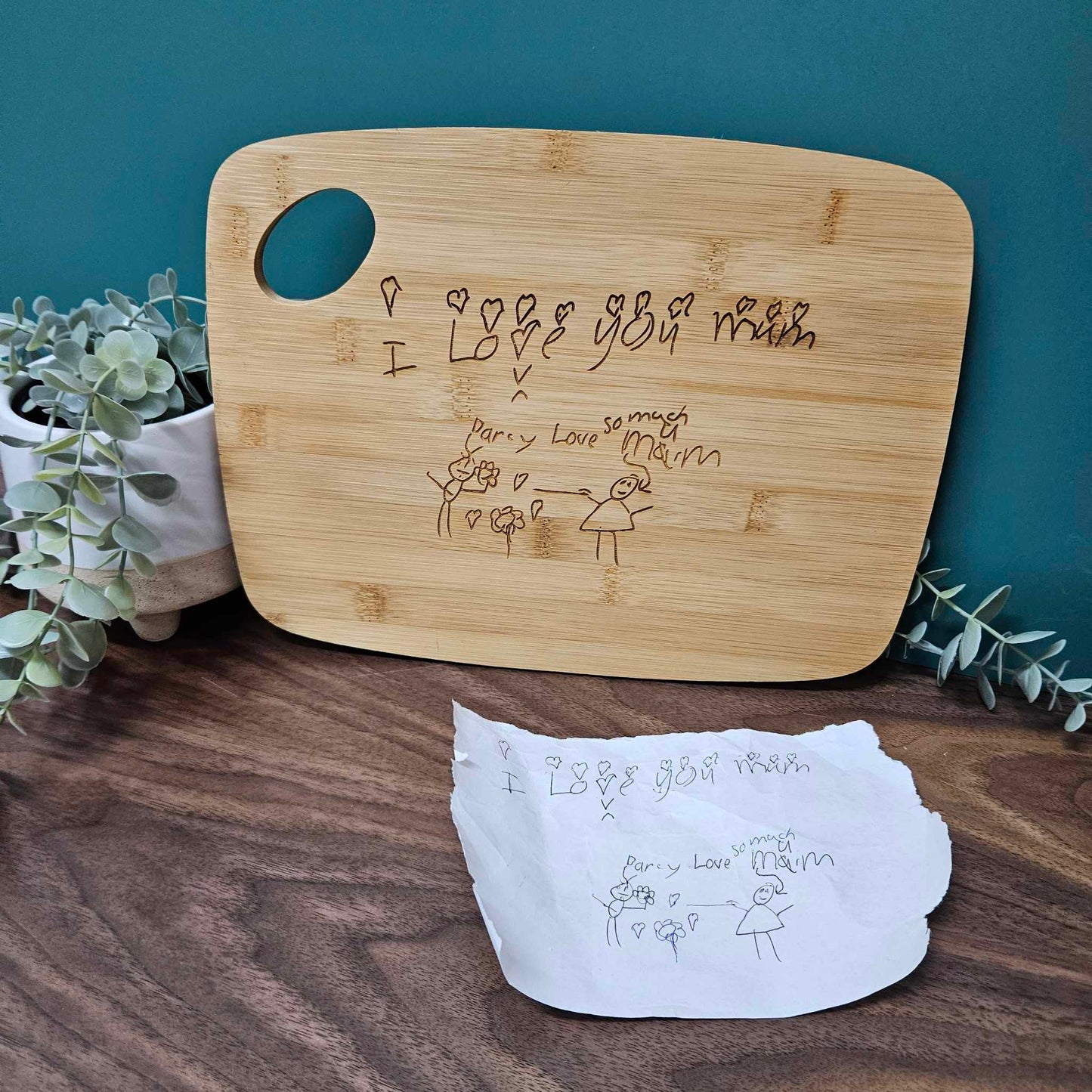 Serving Board | Your Childs Drawing Engraved