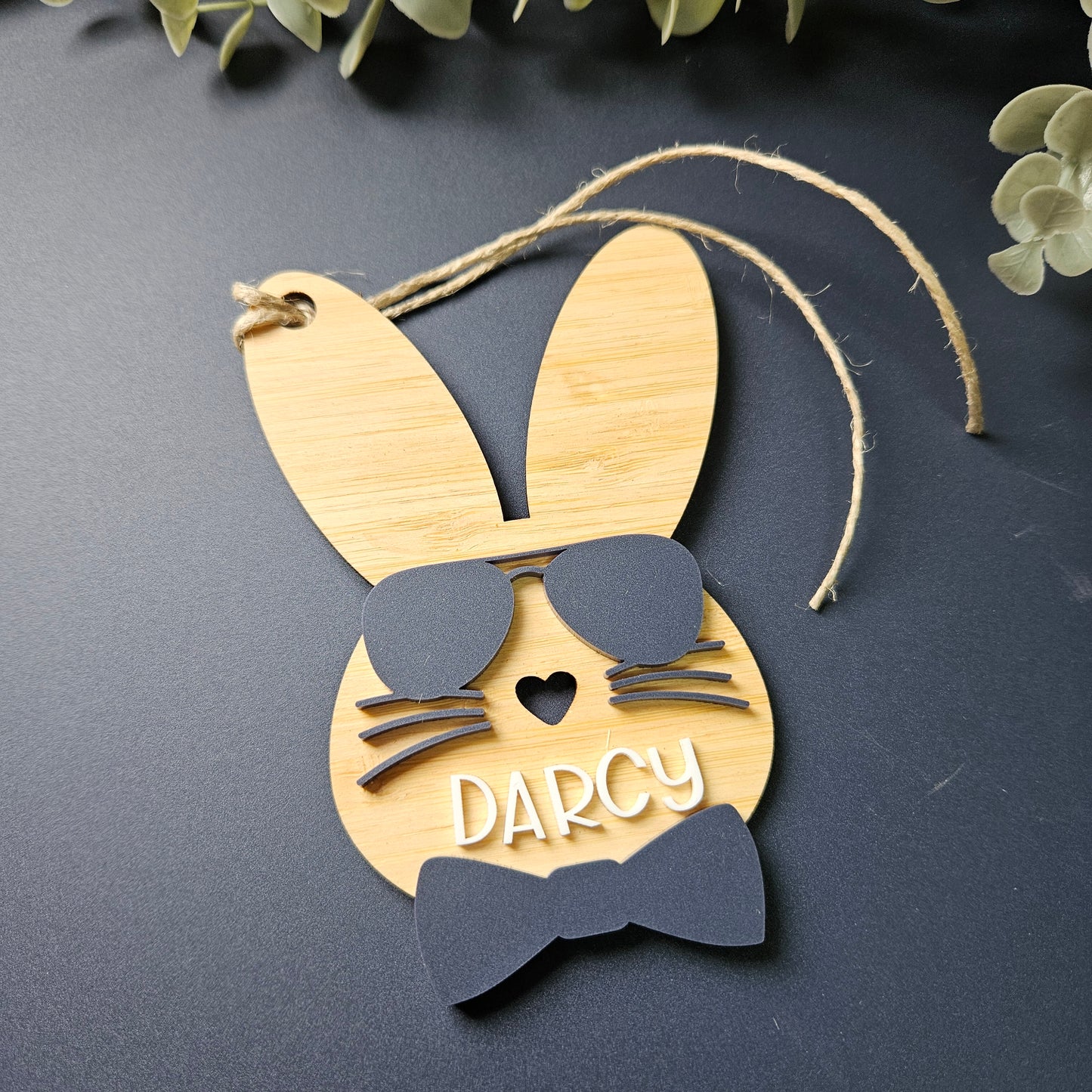 Personalised Easter Name Tags | Cool Bunny