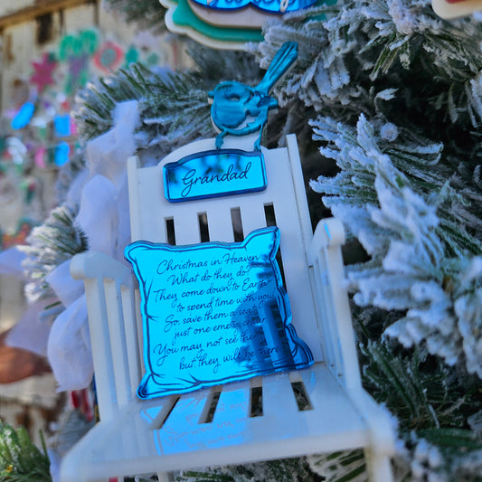 Memorial Chair Ornament – Wren Edition (Personalised)