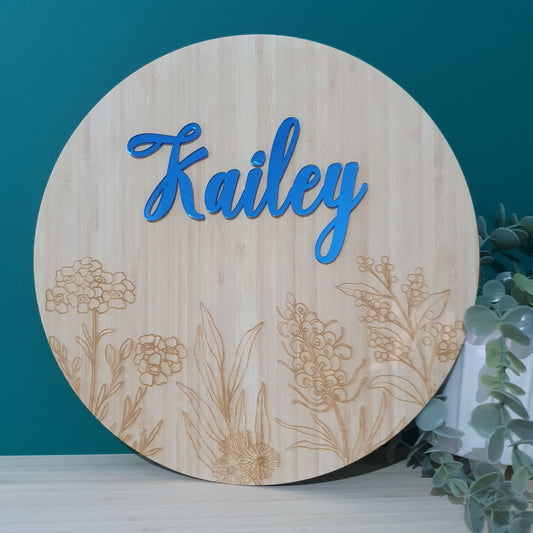 Australian Natives Name Plaque | Personalised