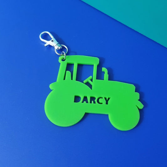 Tractor Keyring/Bag Tag | Personalised