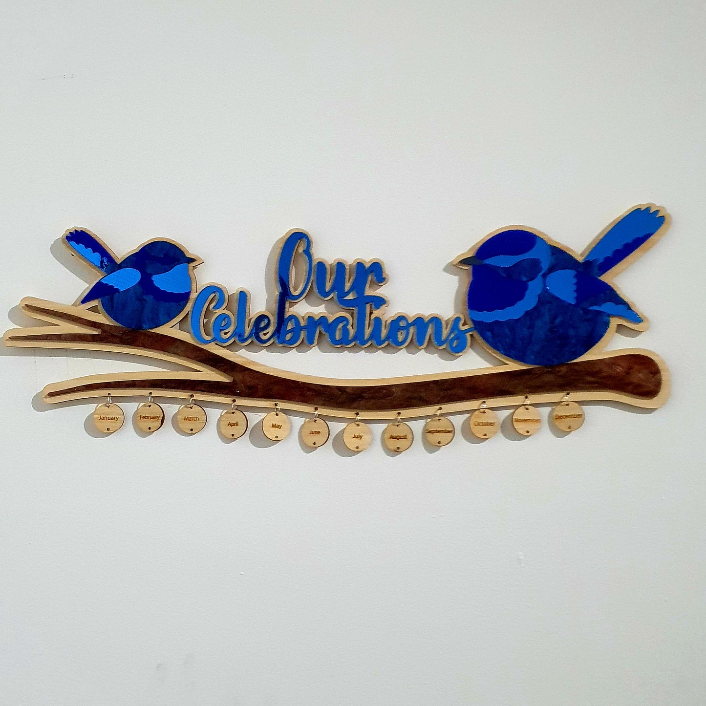 'Our Celebrations' Calendar Wall Art | Celebrate those special occasions | PERSONALISED