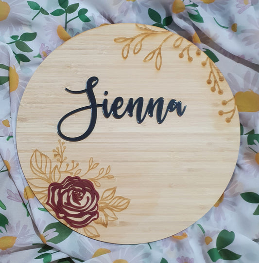 Rose Name Plaque | Personalised