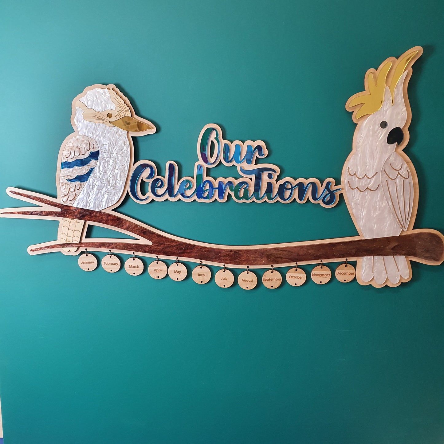 'Our Celebrations' Calendar Wall Art | Celebrate those special occasions | PERSONALISED