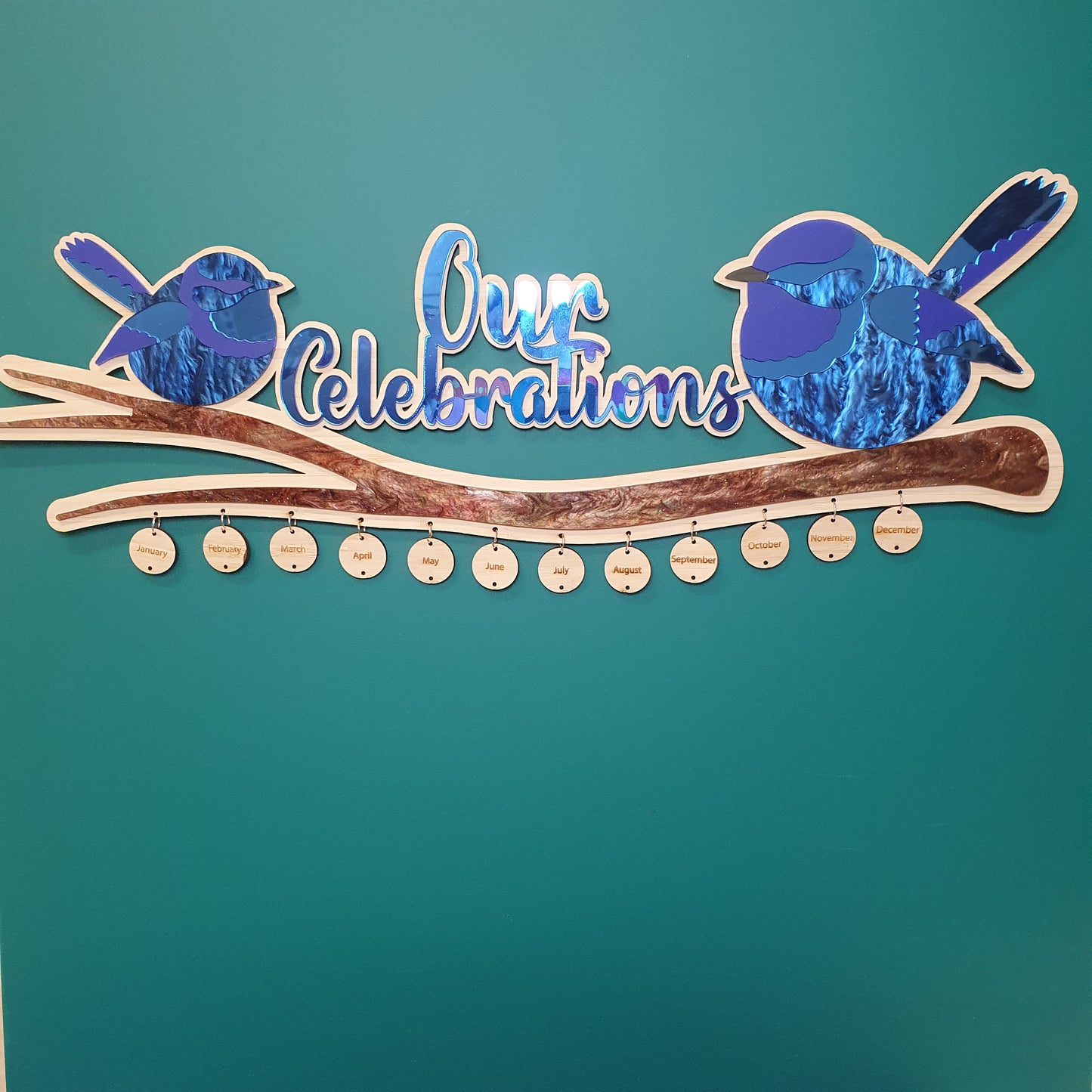'Our Celebrations' Calendar Wall Art | Celebrate those special occasions | PERSONALISED