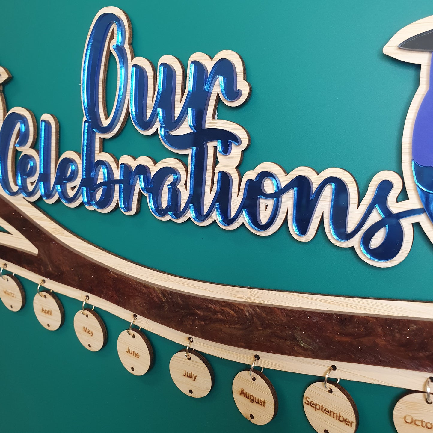 'Our Celebrations' Calendar Wall Art | Celebrate those special occasions | PERSONALISED
