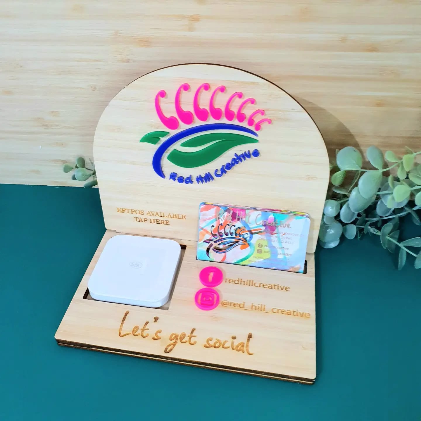 Bamboo Square Reader Dock