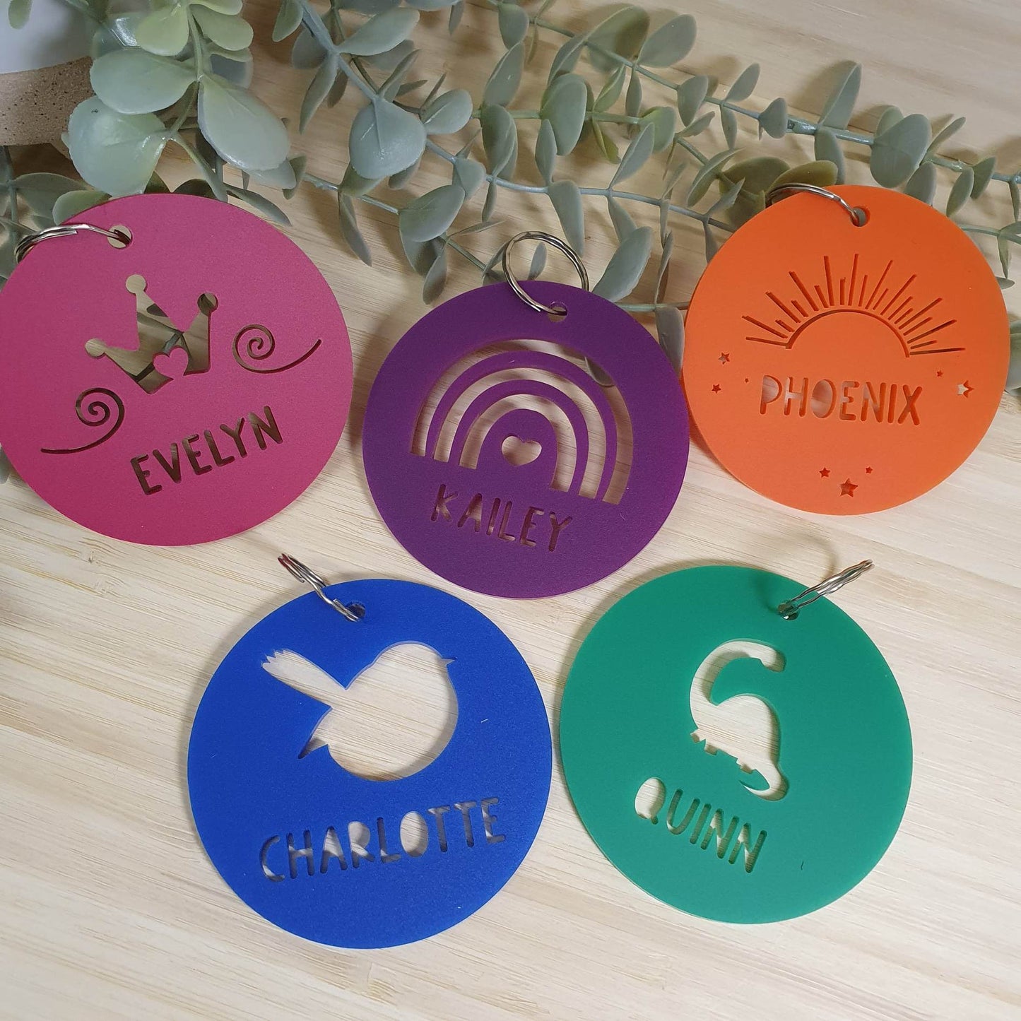Acrylic Bag Tag PERSONALISED