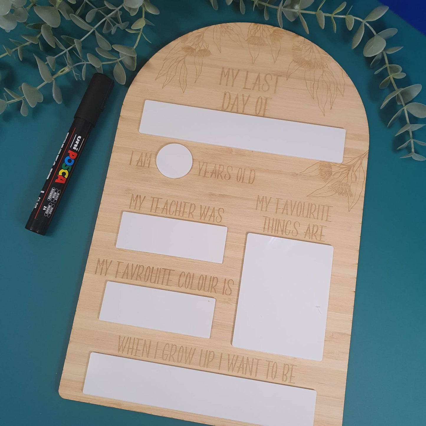Reusable First & Last Day Milestone Memory Board