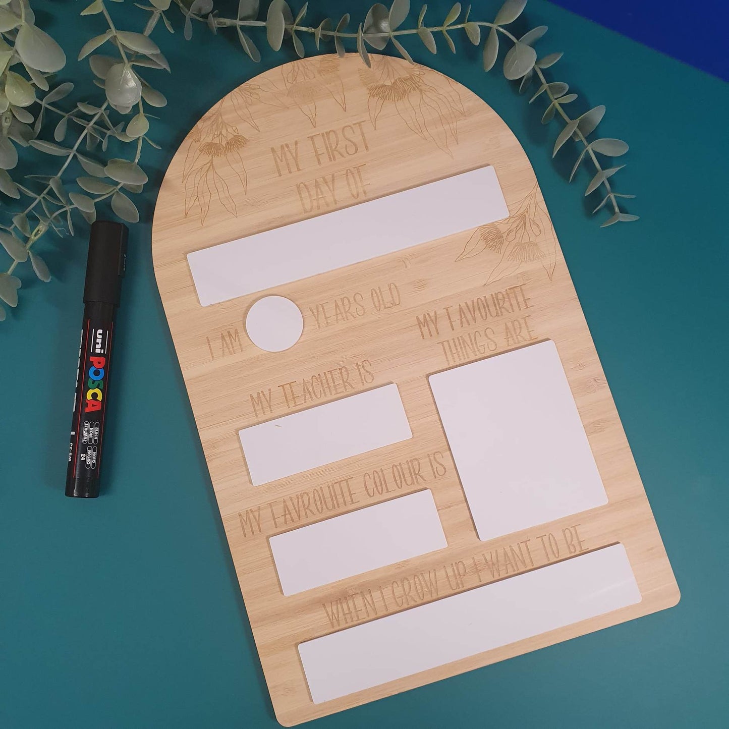 Reusable First & Last Day Milestone Memory Board