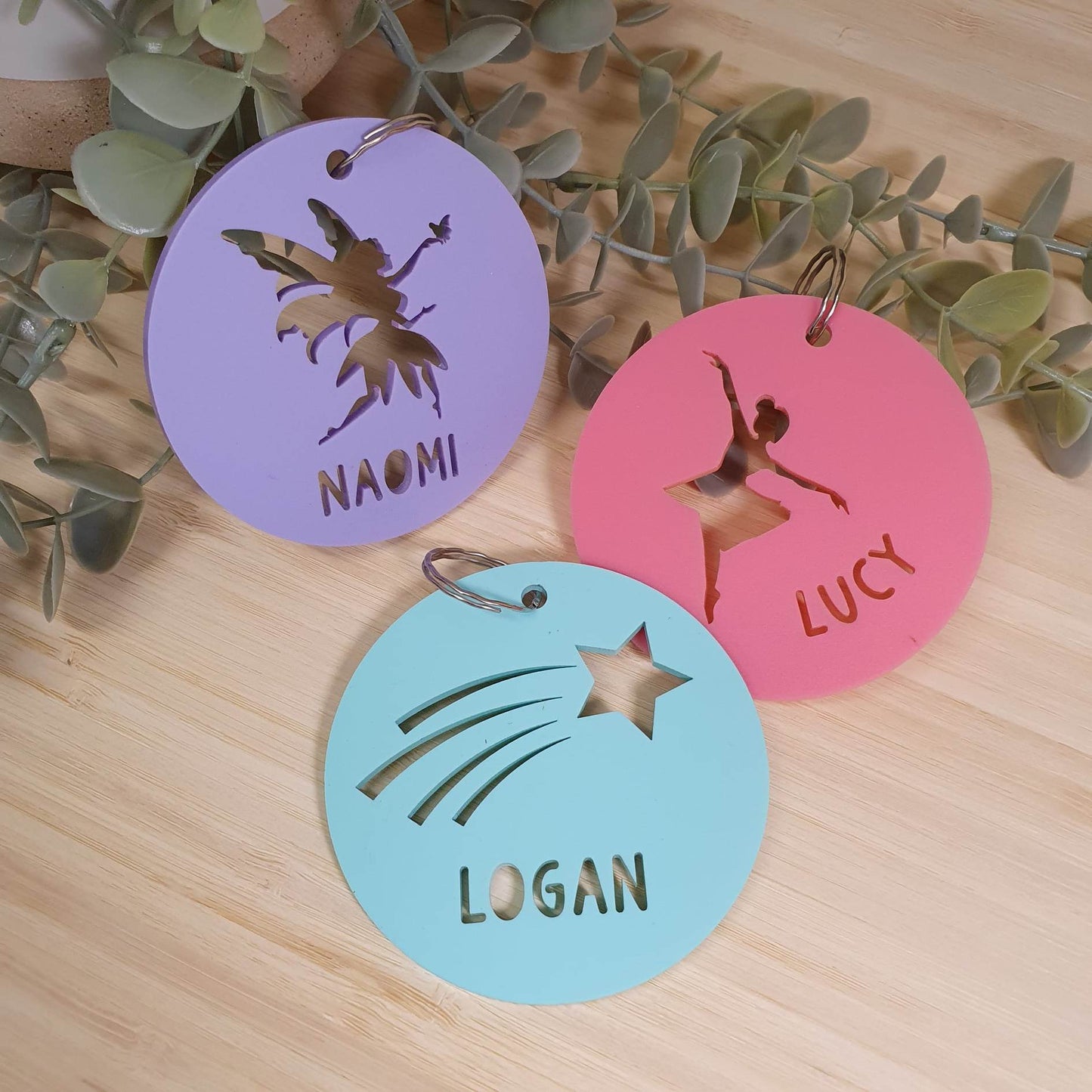 Acrylic Bag Tag PERSONALISED