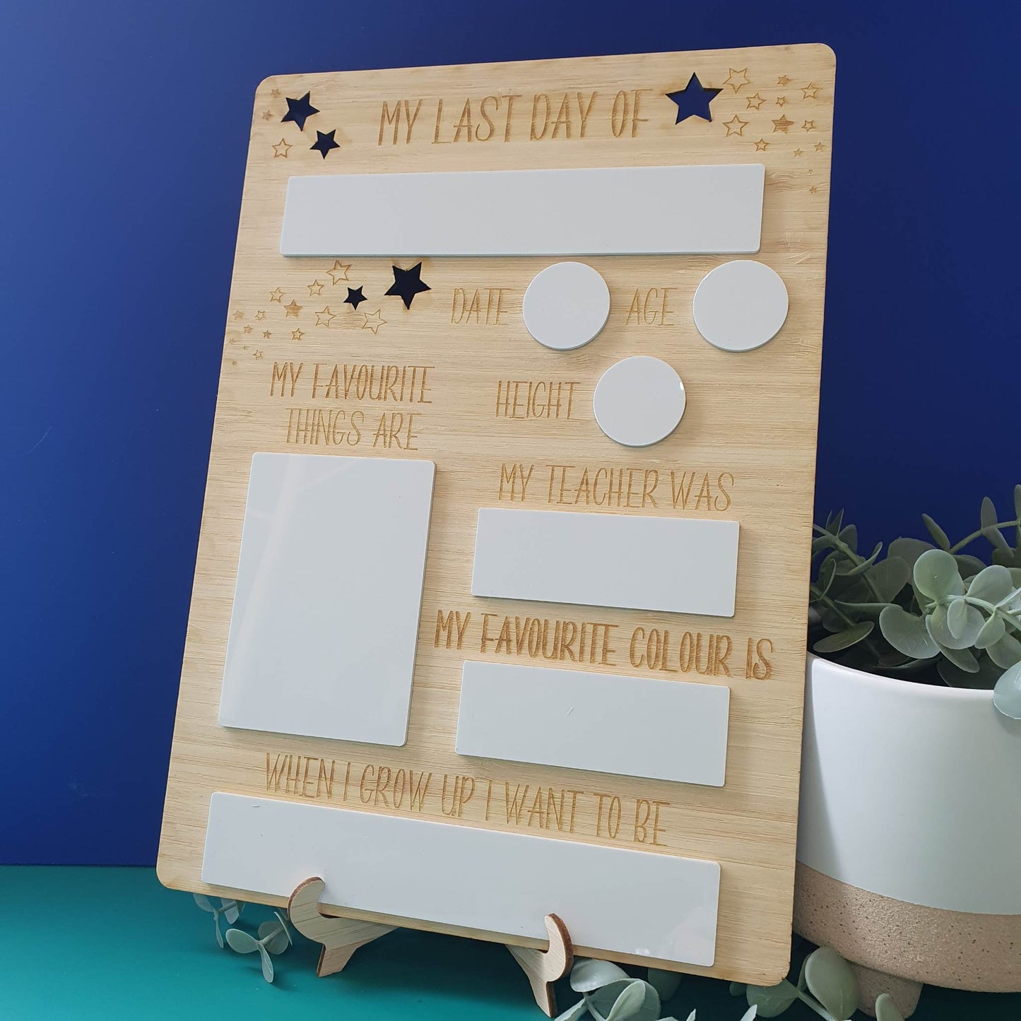 Reusable First & Last Day Milestone Memory Board