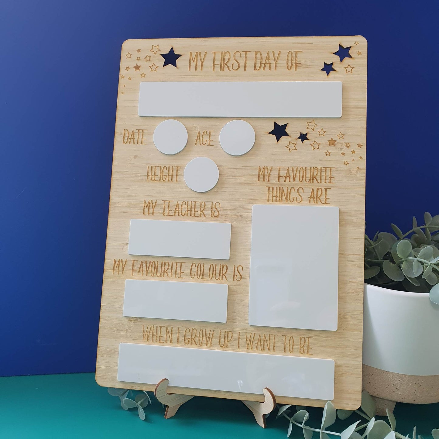 Reusable First & Last Day Milestone Memory Board