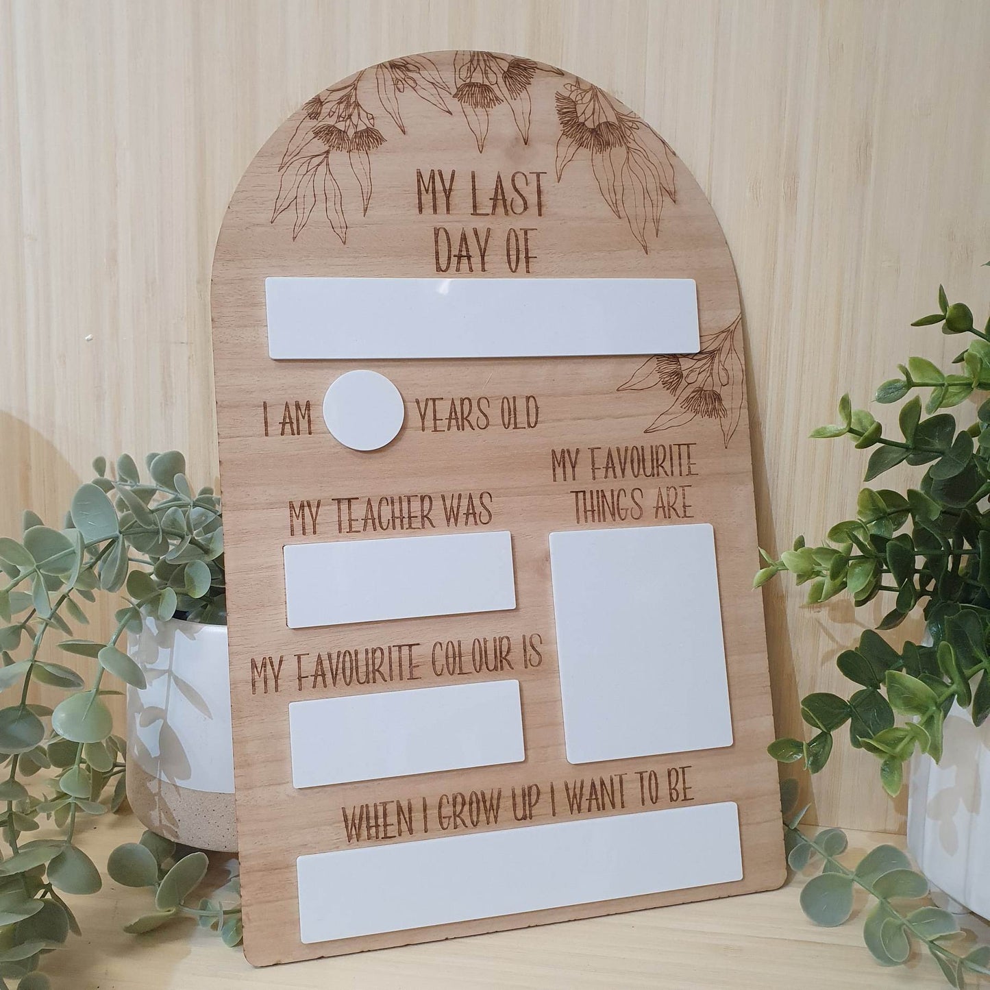 Reusable First & Last Day Milestone Memory Board