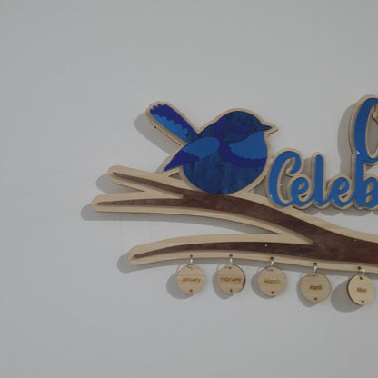 'Our Celebrations' Calendar Wall Art | Celebrate those special occasions | PERSONALISED
