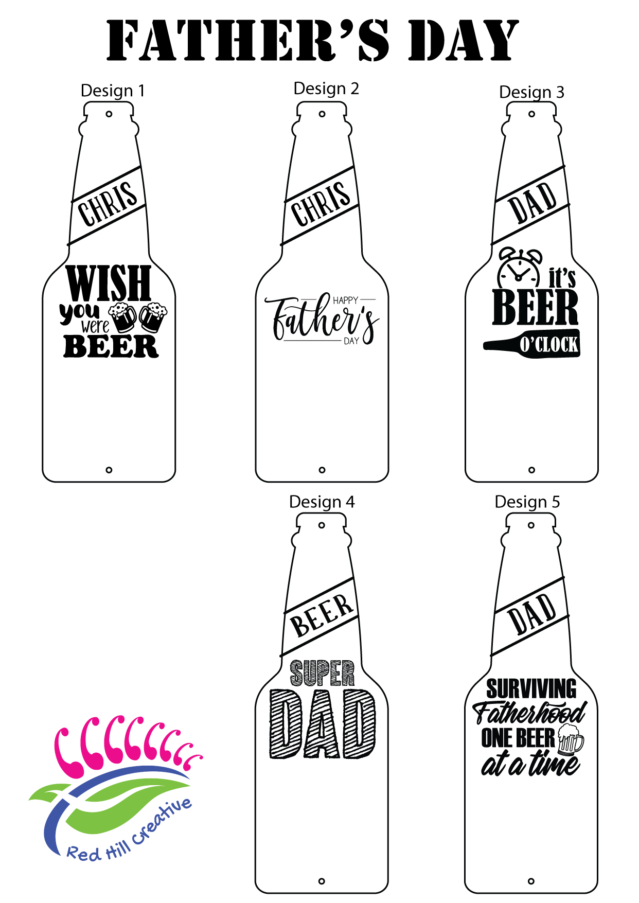 Fathers Day Bottle Opener Sign | Personalised options available