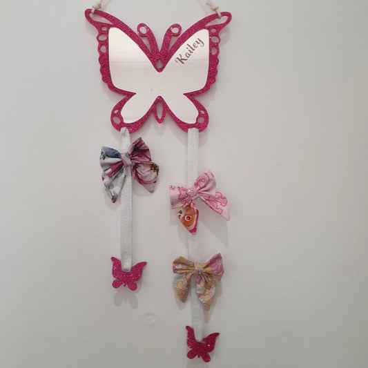 Butterfly Mirror Bow Holder | Personalised