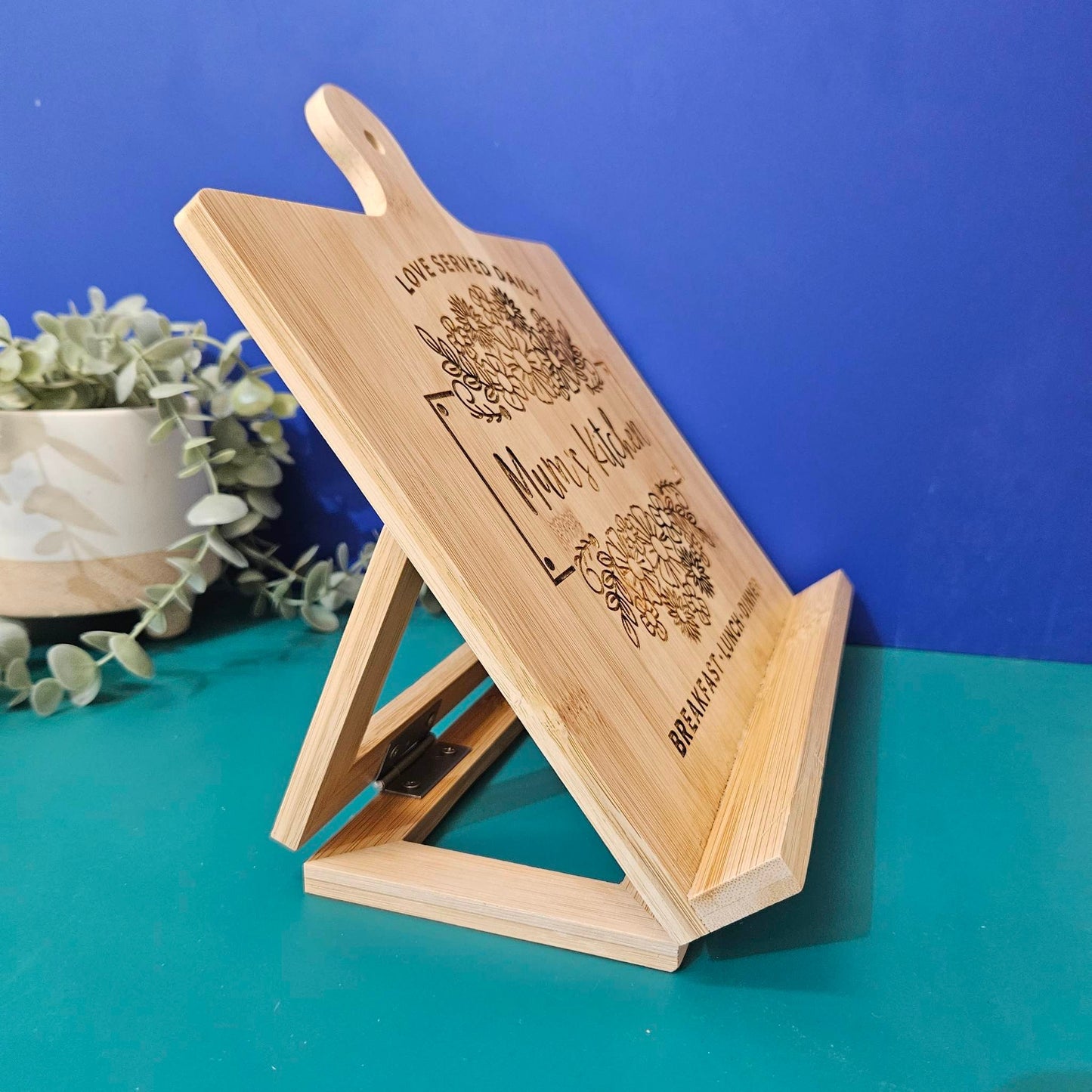 Engraved Chefs Easel - Recipe Book or Tablet Holder | Personalised