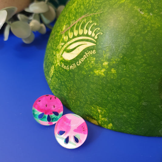 Watermelon EVERYDAY Seeded Surgical Steel Studs