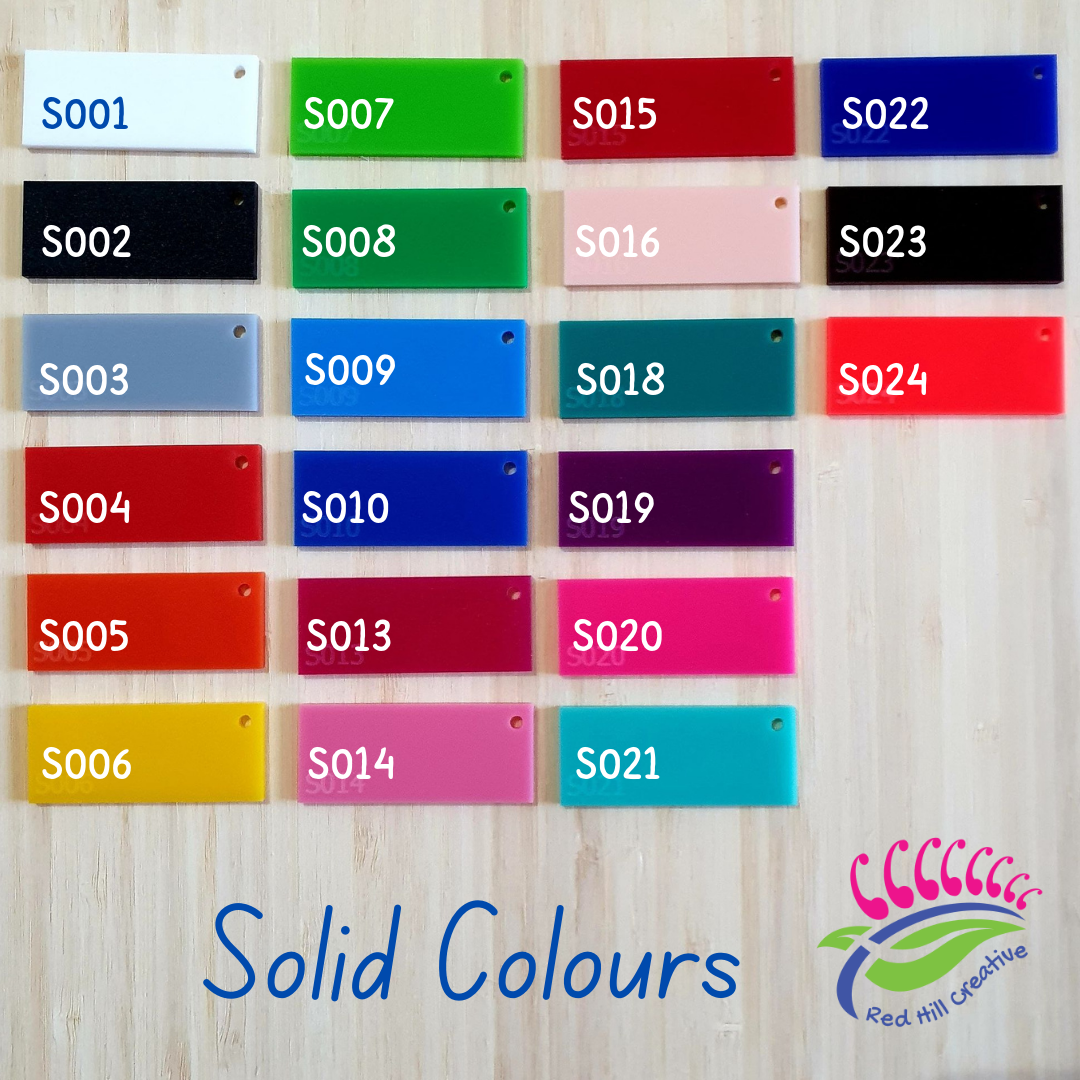 Acrylic Bag Tag PERSONALISED