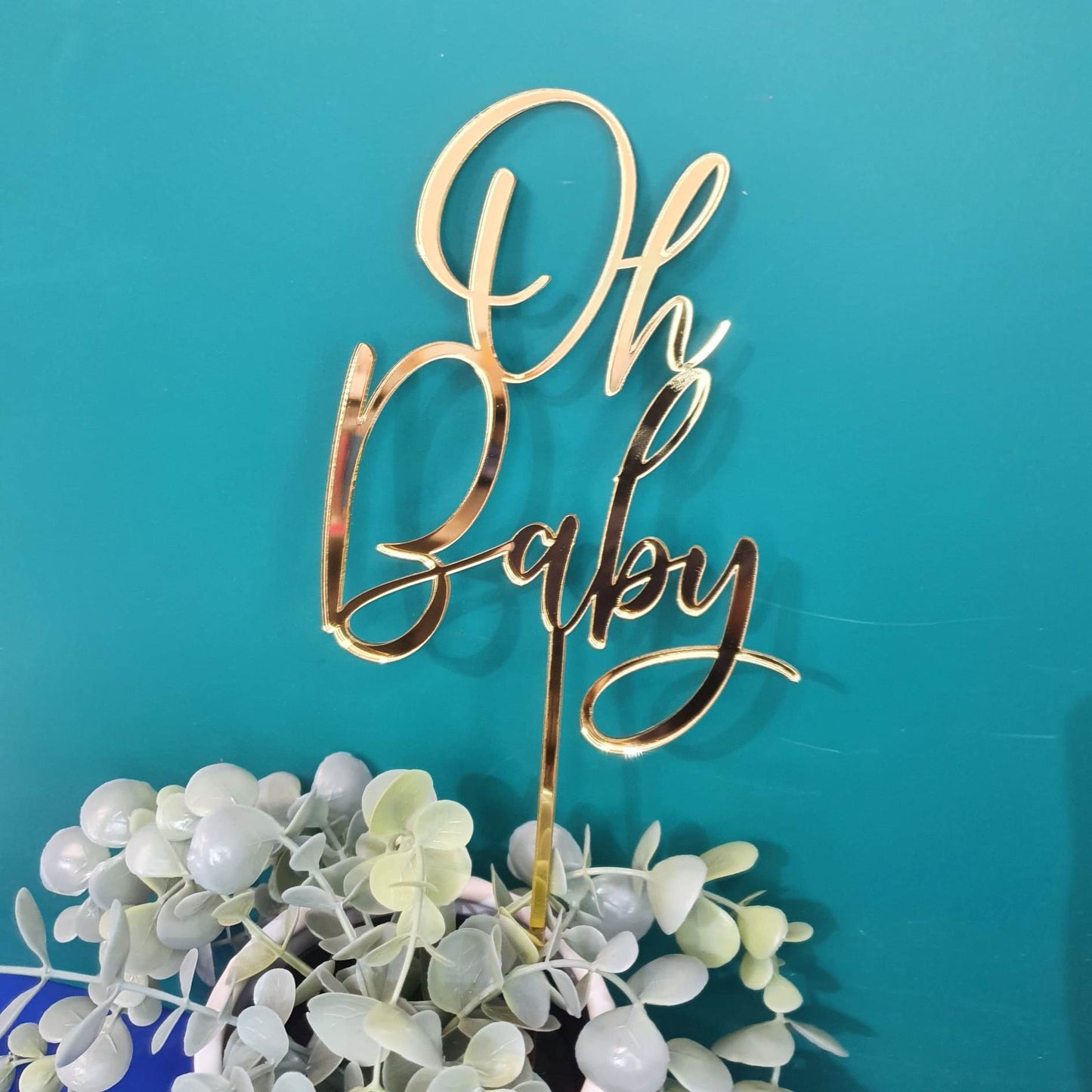 Oh Baby Cake Topper | Custom Colours