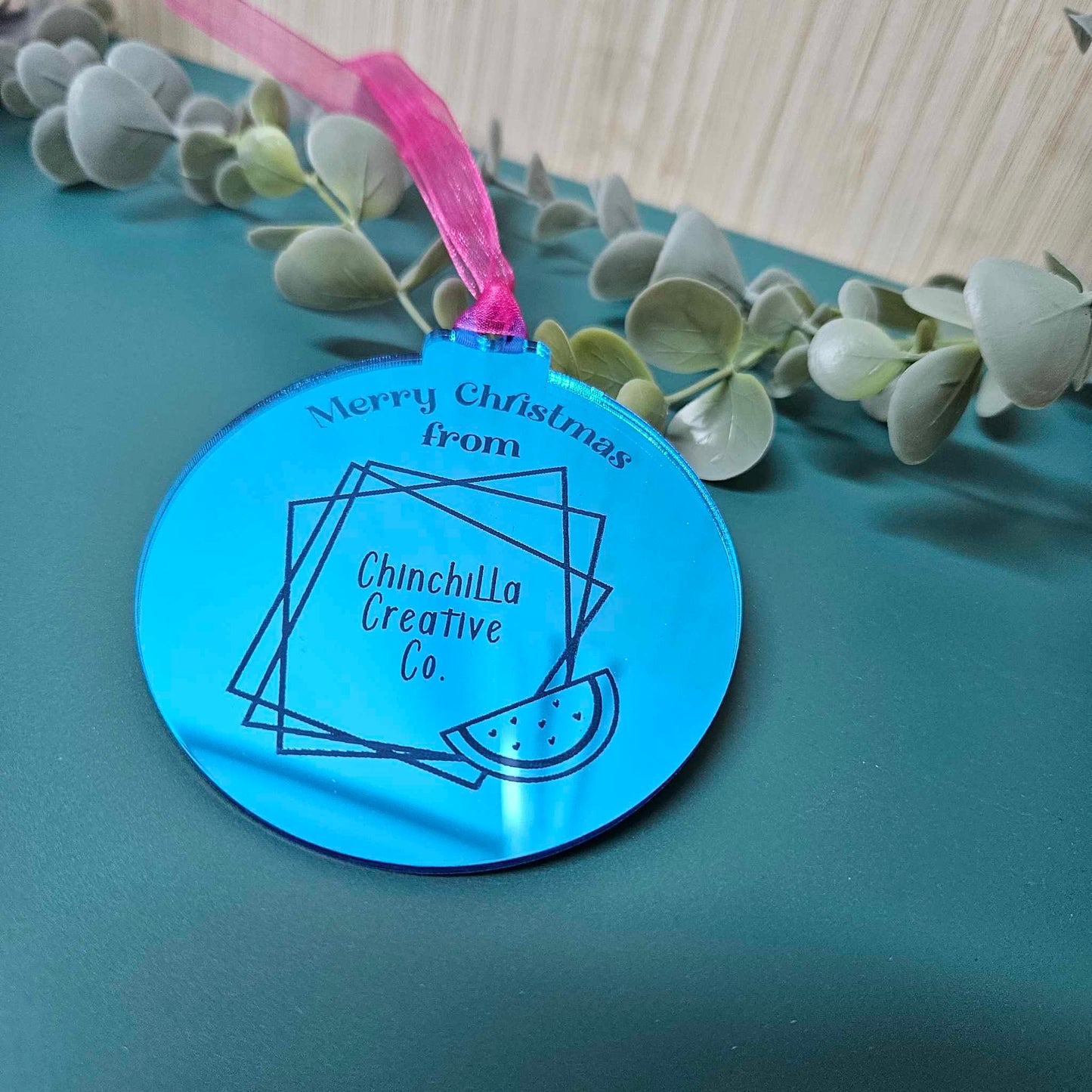 Custom Logo Christmas Bauble – Unique Branded Business Gift