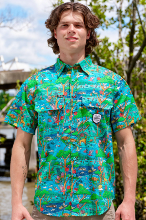 TradeMutt Men's Short Sleeve Workshirt | Blinky Chill