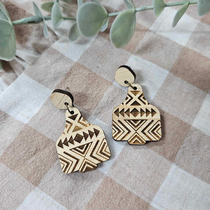 Cattle Tag Earrings | Bamboo Designs