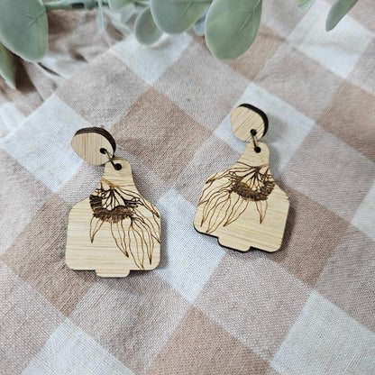 Cattle Tag Earrings | Bamboo Designs