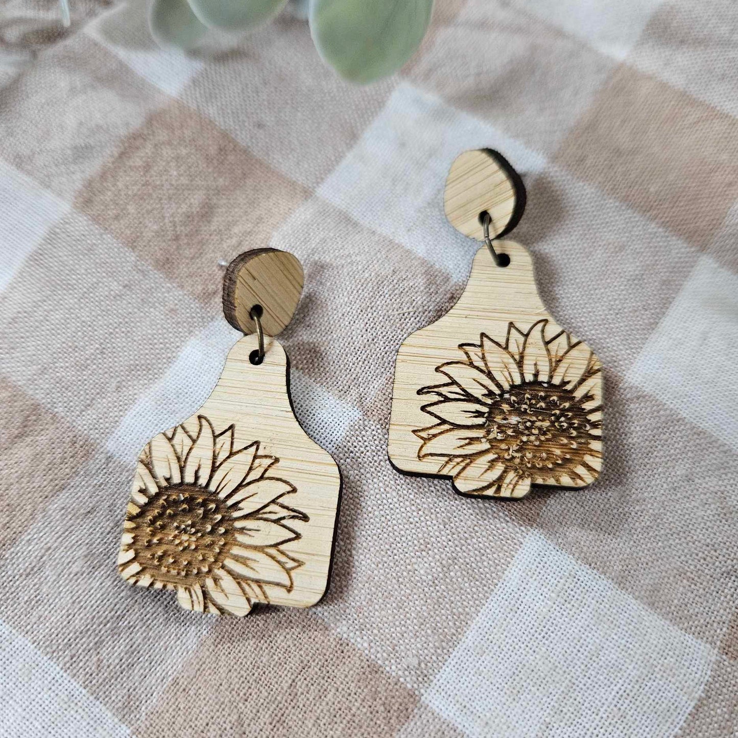 Cattle Tag Earrings | Bamboo Designs