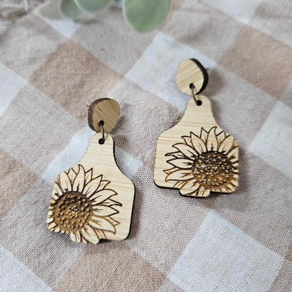Cattle Tag Earrings | Bamboo Designs