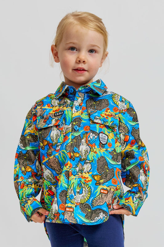 TradeMutt Kids Long Sleeve Workshirt | Flock Around & Find Out