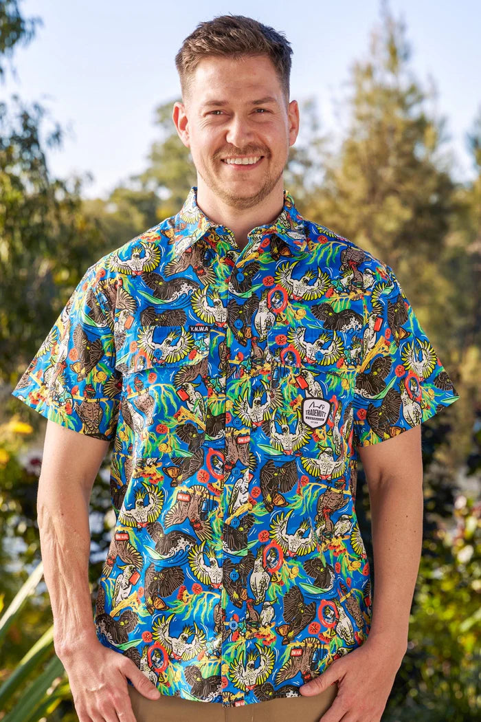 TradeMutt Men's Short Sleeve Workshirt | Flock Around & Find Out