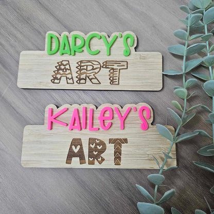 Personalised {NAME} ART Magnet | Select colour & Style