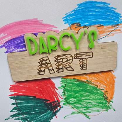 Personalised {NAME} ART Magnet | Select colour & Style