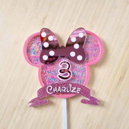 Mini Mouse Themed Cake Topper | Personalised